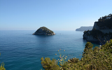 The Island of Bergeggi or Sant'Eugenio is an islet located near the Ligurian coast, in the Riviera di Ponente, in front of the municipality of Bergeggi.
