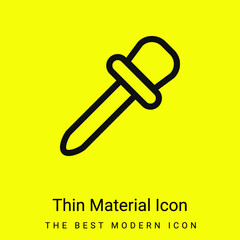 Baby Medicine Dropper Outline minimal bright yellow material icon