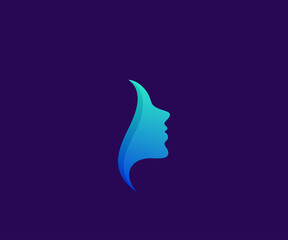 logo beauty gradient color style