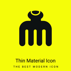 Beauty minimal bright yellow material icon