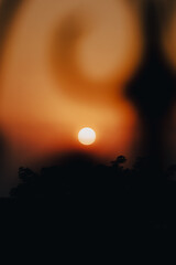 Fototapeta premium moon over the sea