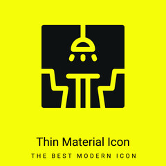 Booth minimal bright yellow material icon