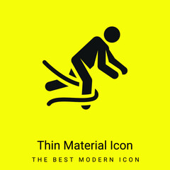 Accident minimal bright yellow material icon