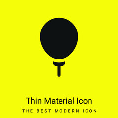 Balloon minimal bright yellow material icon