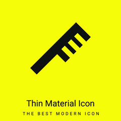 Angular Comb minimal bright yellow material icon