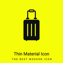 Bag minimal bright yellow material icon