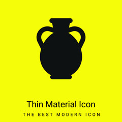 Amphora minimal bright yellow material icon
