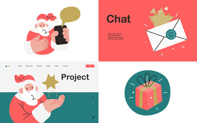 Web Santa - a corporative website page templates and icons set.