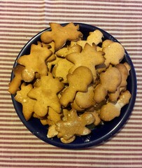 christmas cookies on a plate
