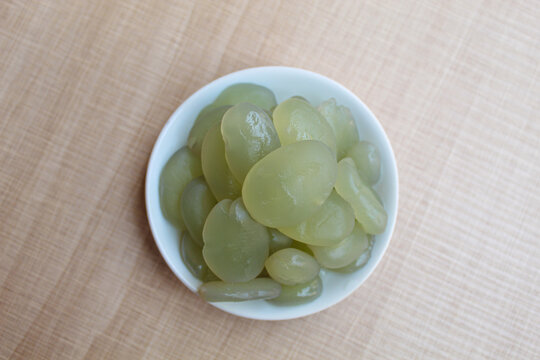 Kolang-kaling, is processed immature fruits of Arenga pinnata tree, well known in Indonesia for dessert