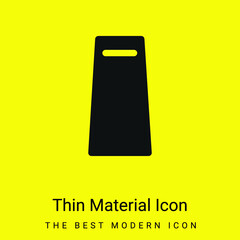 Bag minimal bright yellow material icon