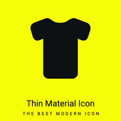 Black Shirt minimal bright yellow material icon