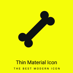 Bone minimal bright yellow material icon