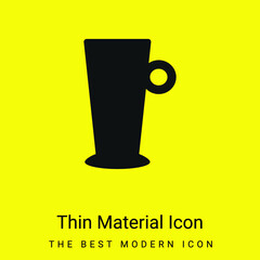 Big Cup minimal bright yellow material icon
