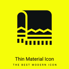 Blanket minimal bright yellow material icon
