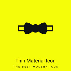 Bow Tie minimal bright yellow material icon