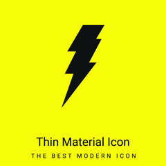 Bolt minimal bright yellow material icon