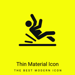 Accident minimal bright yellow material icon
