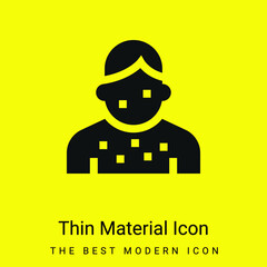 Allergy minimal bright yellow material icon