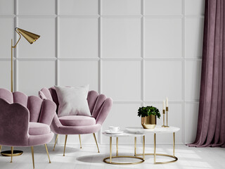 modern interior mockup, empty room mockup