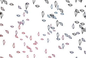 Light Blue, Red vector sketch cover.