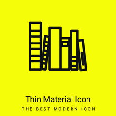 Books Group minimal bright yellow material icon