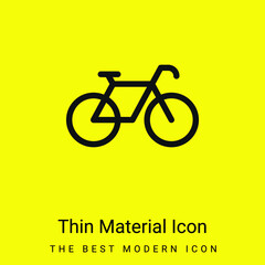 Bicycle Facing Right minimal bright yellow material icon