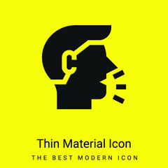 Breathable minimal bright yellow material icon