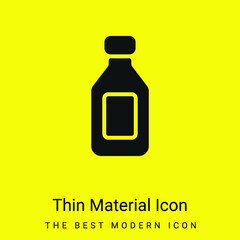 Bottle minimal bright yellow material icon