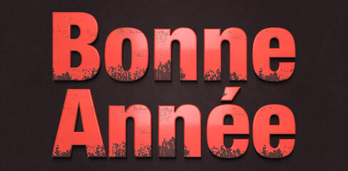 bonne année grunge rouge