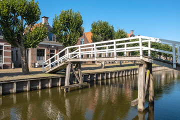 Fototapeta na wymiar Sloten, Friesland Province, Fryslan Province, The Netherlands