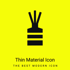 Aromatic minimal bright yellow material icon