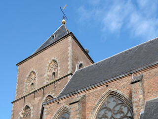 O.L. Vrouwe kerk in Kampen, Overijssel Province, The Netherlands - obrazy, fototapety, plakaty