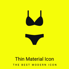 Bikini minimal bright yellow material icon