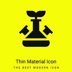 Biotechnology minimal bright yellow material icon