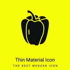 Bell Pepper minimal bright yellow material icon