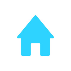 home blue vector icon