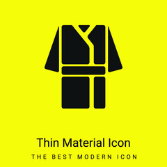 Bath Robe minimal bright yellow material icon