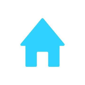 home blue vector icon