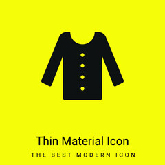 Blouse minimal bright yellow material icon