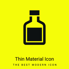 Bottle minimal bright yellow material icon