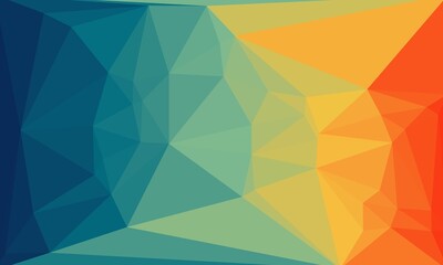 Obraz premium vibrant minimal multicolored polygonal background