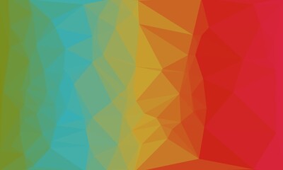 Obraz premium vibrant creative prismatic background with polygonal pattern