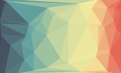vibrant colorful geometric background with mosaic design