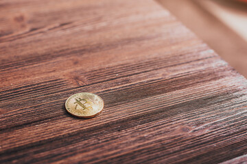 Bitcoin. Crypto coin. Moneta digitale 