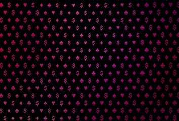 Dark purple vector layout with elements of cards.