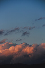 sunset in the clouds