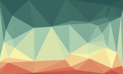 Fototapeta premium vibrant minimal multicolored polygonal background