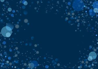 blue background with snow