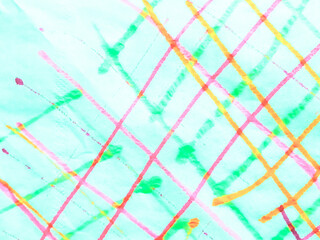 Trendy Line. Rainbow Painted Hands. Flowing